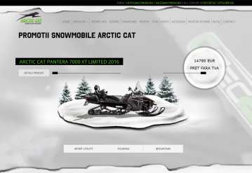 Portofolio Online Store - Arctic Cat Snowmobiles 
