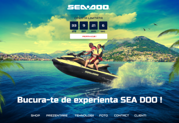 Portofoliu Magazin online comercializare skijet-uri - Sea Doo