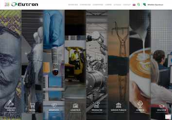 Portofolio Eutron – Website for presentation and administration company services 
