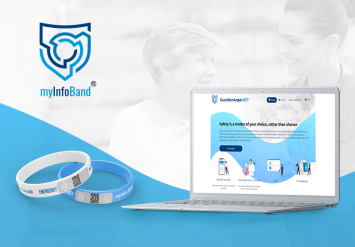 Portofolio myinfoBand - Web platform for purchasing medical bracelets and managing medical records