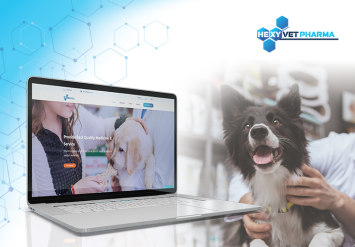 Portofolio Hexy Vet Pharma - Product Presentation Website for Veterinary Healthcare